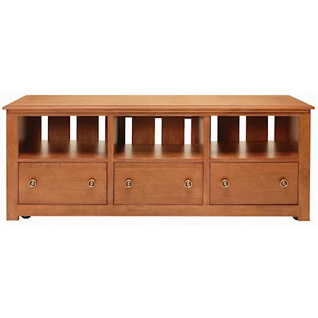 65 Inch Entertainment Console with 3 Drawers